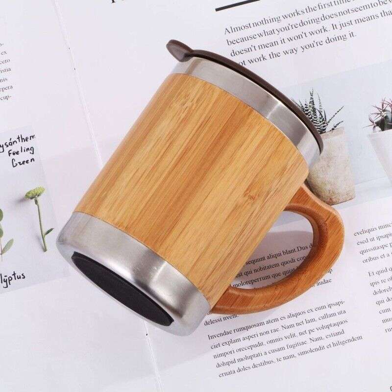 Eco-Friendly Bamboo Coffee Mug